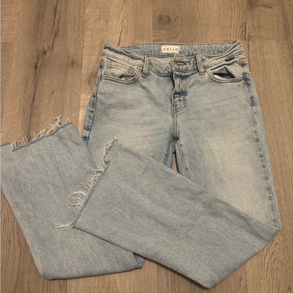 Cello Light Wash Flare Jeans